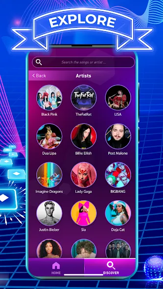 Tiles Hop: EDM Rush [MOD: безлимитные жизни и все песни открыты] Screenshot 3