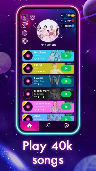 Dancing Road: Color Ball Run! [MOD: безлимитные жизни и все скины] Screenshot 2