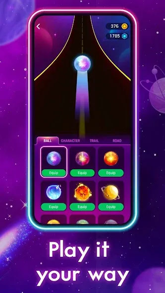 Dancing Road: Color Ball Run! [MOD: безлимитные жизни и все скины] Screenshot 4