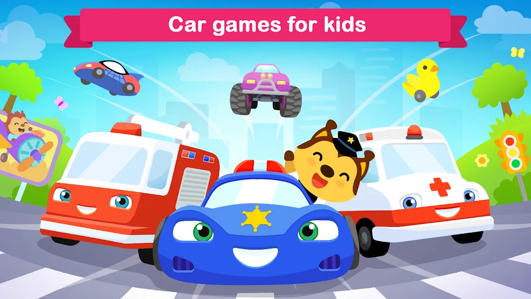 Car games for kids &amp; toddler [MOD: без рекламы, открыты все машины] Screenshot 1
