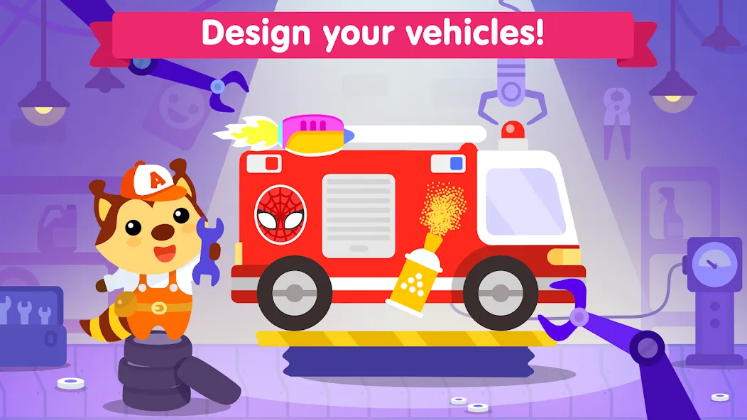 Car games for kids &amp; toddler [MOD: без рекламы, открыты все машины] Screenshot 2