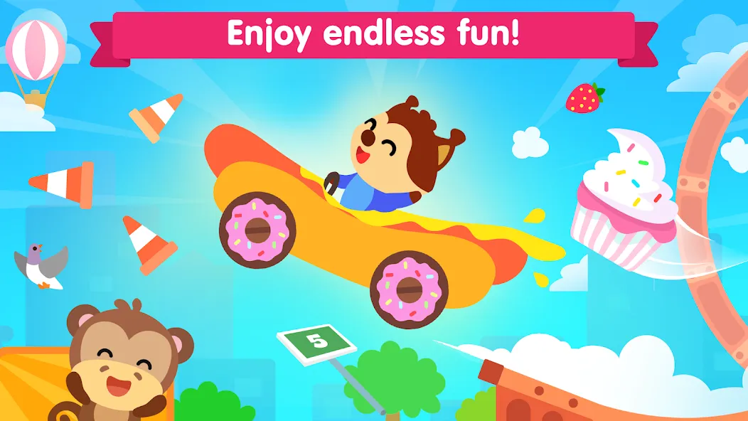 Car games for kids &amp; toddler [MOD: без рекламы, открыты все машины] Screenshot 3