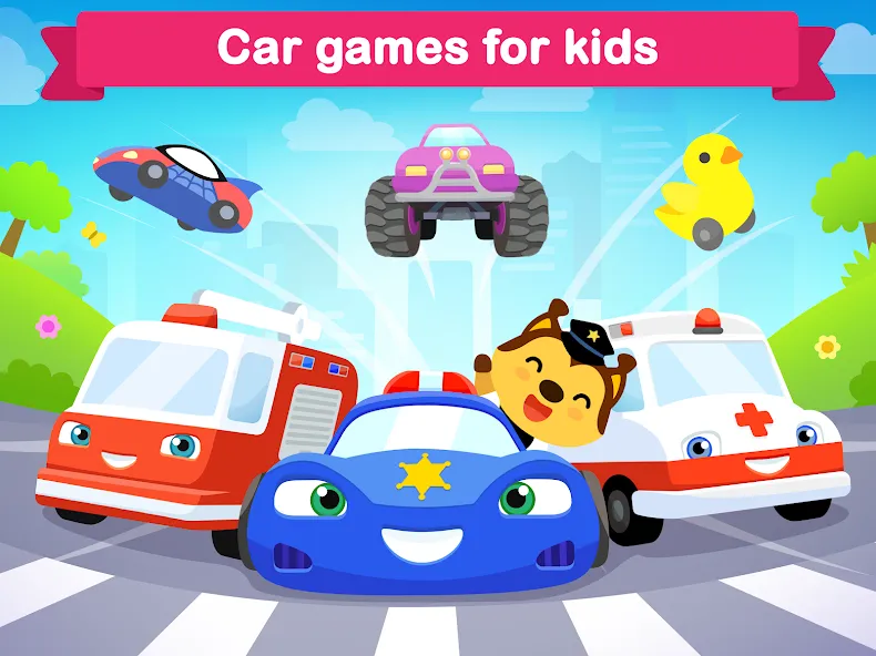 Car games for kids &amp; toddler [MOD: без рекламы, открыты все машины] Screenshot 5