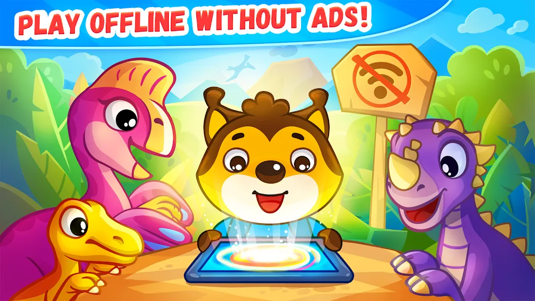 Dinosaur games for kids age 2 [MOD: все динозавры и уровни открыты] Screenshot 5