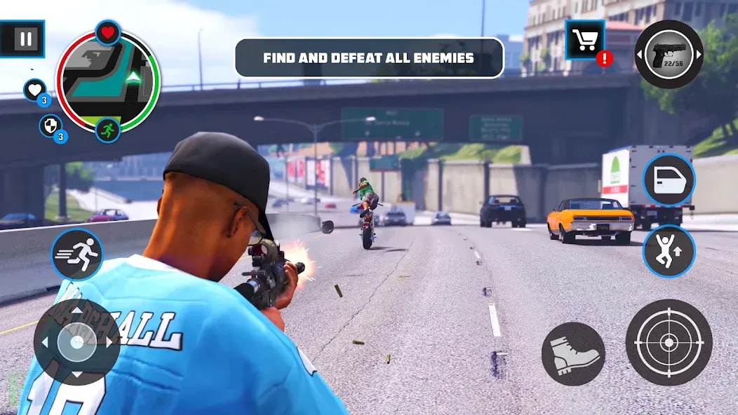 Gangster City: Thug King [MOD: безлимитные деньги и оружие] Screenshot 3