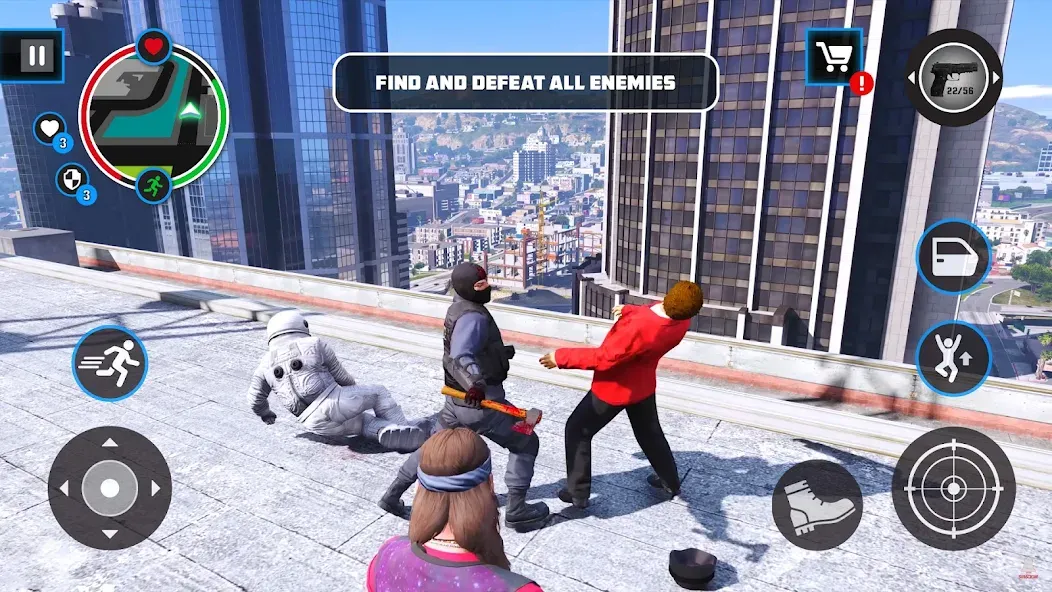 Gangster City: Thug King [MOD: безлимитные деньги и оружие] Screenshot 5