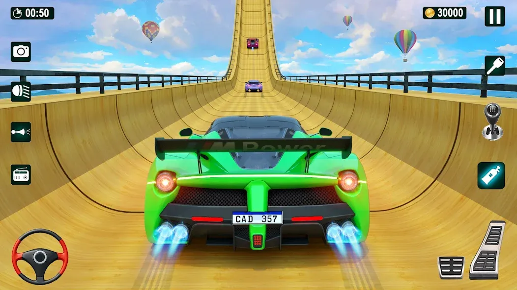 GT Car Stunt 3D: Ramp Car Game [MOD: безлимитные деньги и все машины открыты] Screenshot 1