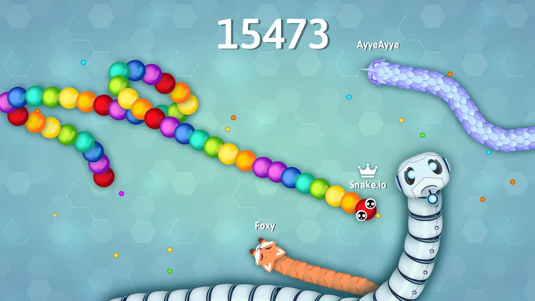 Snake.io - Fun Snake .io Games [MOD: без рекламы и много скинов] Screenshot 2