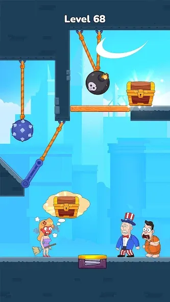 Cut Master: Fun Rope Cut Game [MOD: без рекламы и все уровни] Screenshot 2