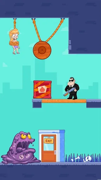 Cut Master: Fun Rope Cut Game [MOD: без рекламы и все уровни] Screenshot 3