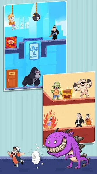 Cut Master: Fun Rope Cut Game [MOD: без рекламы и все уровни] Screenshot 4