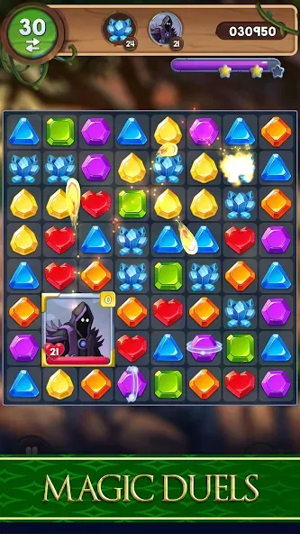 Avalon Jewels Match-3 [MOD: безлимитные монеты и жизни] Screenshot 4