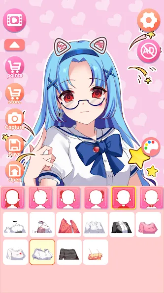 Viya Avatar Maker:emoji [MOD: безлимитные монеты и все предметы] Screenshot 4