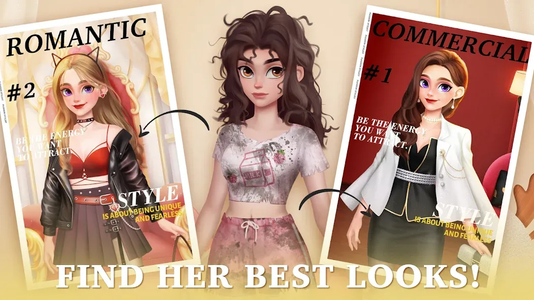 Fantasy Stylist: Match 3 [MOD: безлимитные монеты и жизни] Screenshot 2