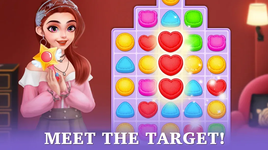 Fantasy Stylist: Match 3 [MOD: безлимитные монеты и жизни] Screenshot 4