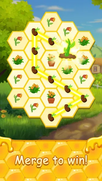 Honey Bottles - merge puzzle [MOD: безлимитные ходы и бонусы] Screenshot 2