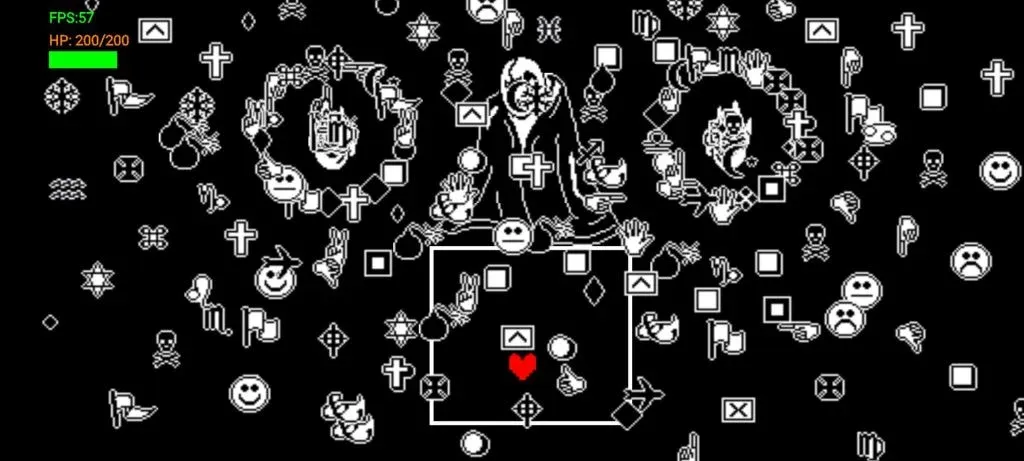 BattleTale boss fight fangame [MOD: бесконечное здоровье и сильные атаки] Screenshot 3