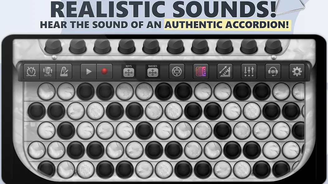 Accordion Chromatic Button [MOD: хроматические кнопки без ограничений] Screenshot 1