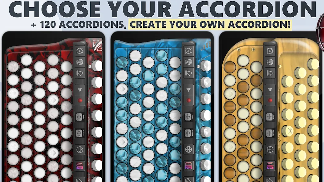 Accordion Chromatic Button [MOD: хроматические кнопки без ограничений] Screenshot 2