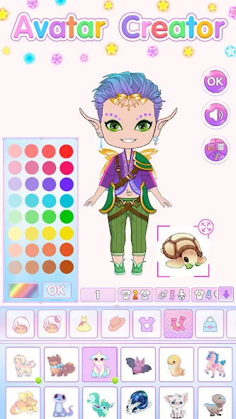Chibi Doll Dress Up Games [MOD: открыты все наряды и аксессуары] Screenshot 4