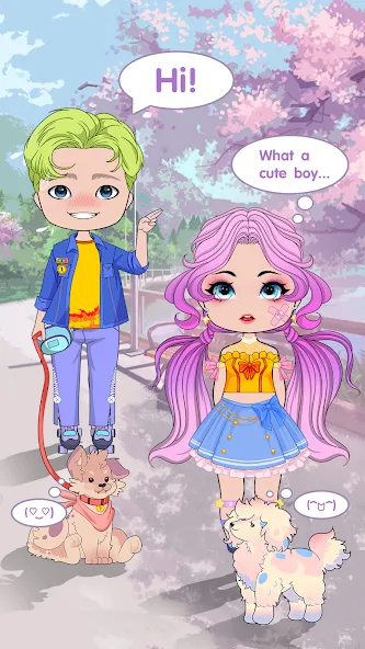 Chibi Doll Dress Up Games [MOD: открыты все наряды и аксессуары] Screenshot 5
