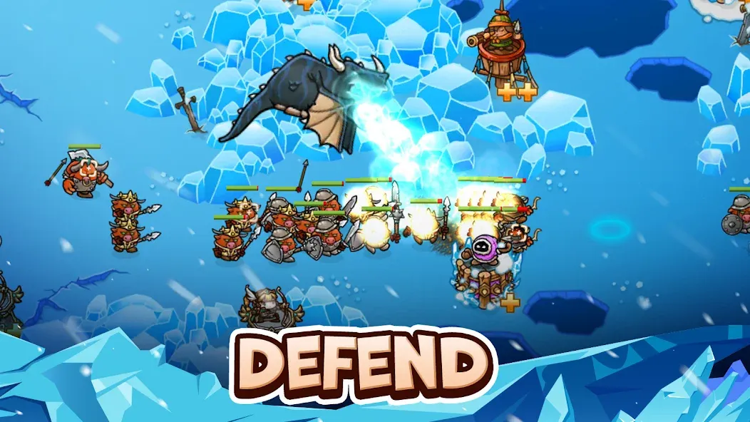 Crazy Defense Heroes - TD Game [MOD: безлимитные монеты и открытые герои] Screenshot 1