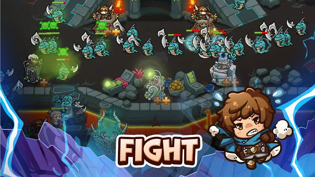 Crazy Defense Heroes - TD Game [MOD: безлимитные монеты и открытые герои] Screenshot 3