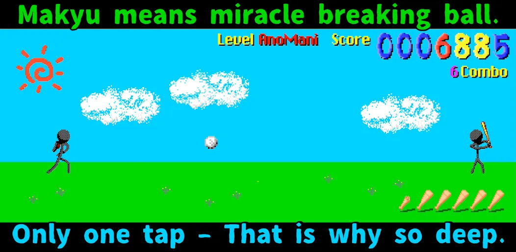 Makyu-san: Casual Batting Game [MOD: безлимитные деньги и улучшенные удары] Screenshot 1