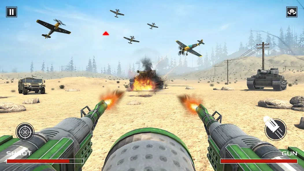 FPS War Games- Aircrafts Games [MOD: много оружия и боеприпасов] Screenshot 3