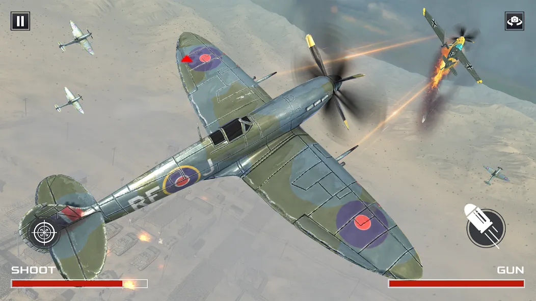 FPS War Games- Aircrafts Games [MOD: много оружия и боеприпасов] Screenshot 4
