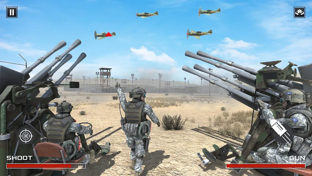 FPS War Games- Aircrafts Games [MOD: много оружия и боеприпасов] Screenshot 5
