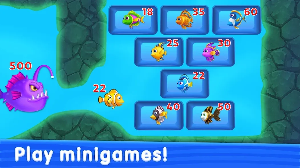 Solitaire TriPeaks: Aquarium [MOD: без рекламы и много денег] Screenshot 2