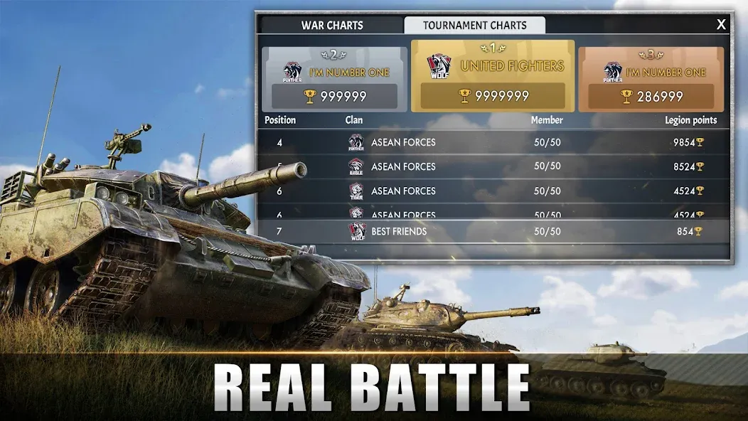 Tank Warfare: PvP Battle Game [MOD: безлимитные деньги и мощные танки] Screenshot 2