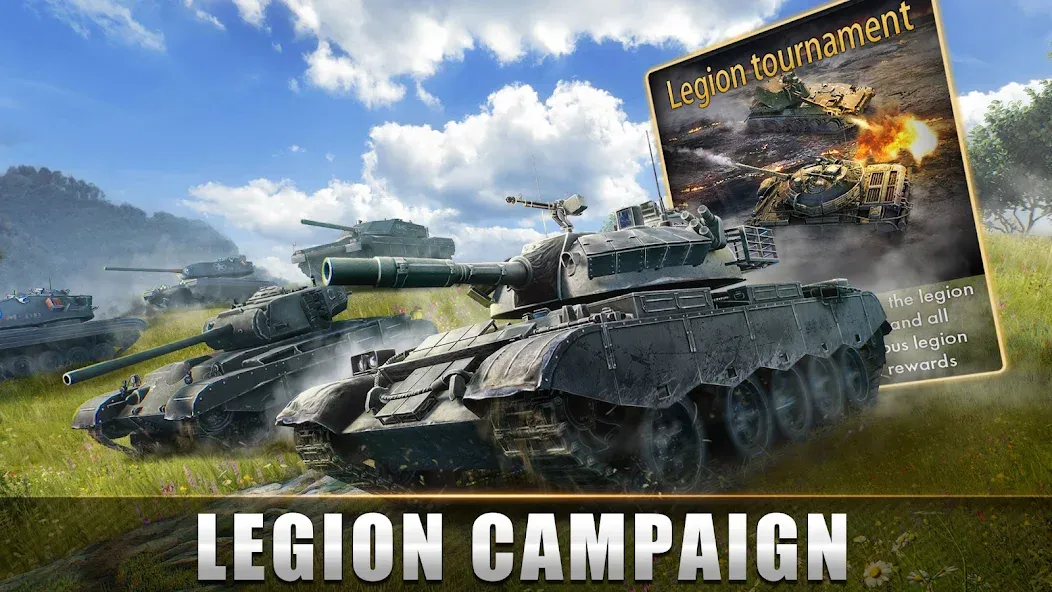 Tank Warfare: PvP Battle Game [MOD: безлимитные деньги и мощные танки] Screenshot 3