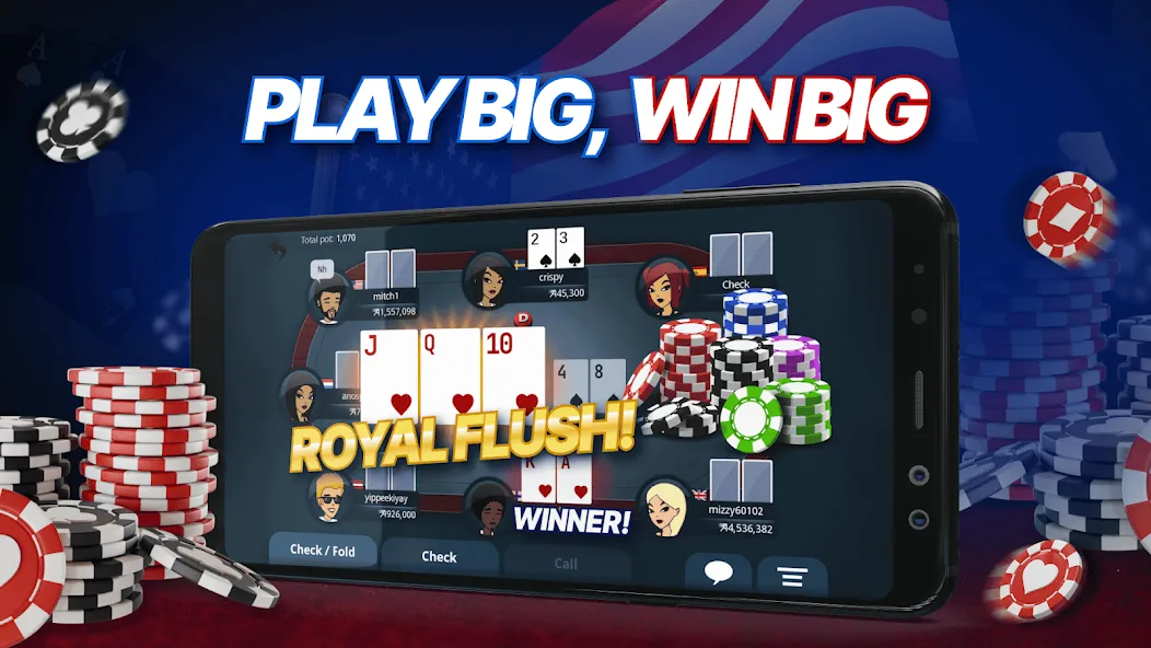 Appeak Poker – Texas Holdem [MOD: безлимитные фишки и открыты все столы] Screenshot 3