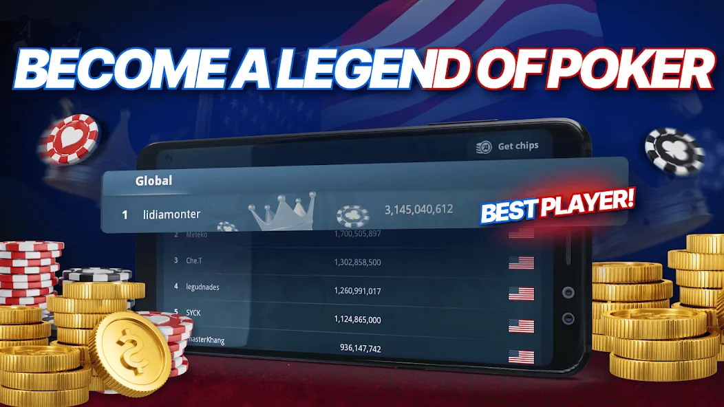 Appeak Poker – Texas Holdem [MOD: безлимитные фишки и открыты все столы] Screenshot 4