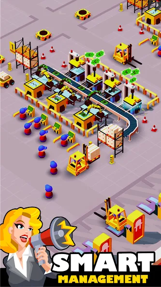 Idle Smartphone Tycoon Factory [MOD: безлимитные деньги и все улучшения] Screenshot 1