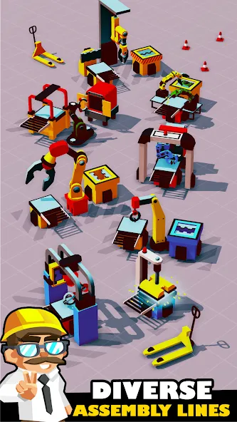 Idle Smartphone Tycoon Factory [MOD: безлимитные деньги и все улучшения] Screenshot 4