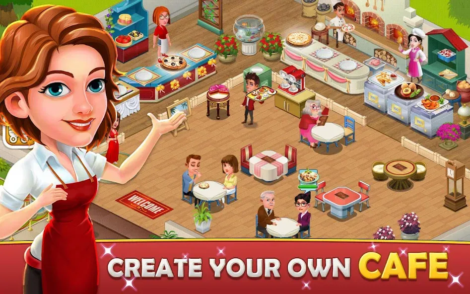 Cafe Tycoon – Cooking &amp; Fun [MOD: много денег и все рецепты] Screenshot 1