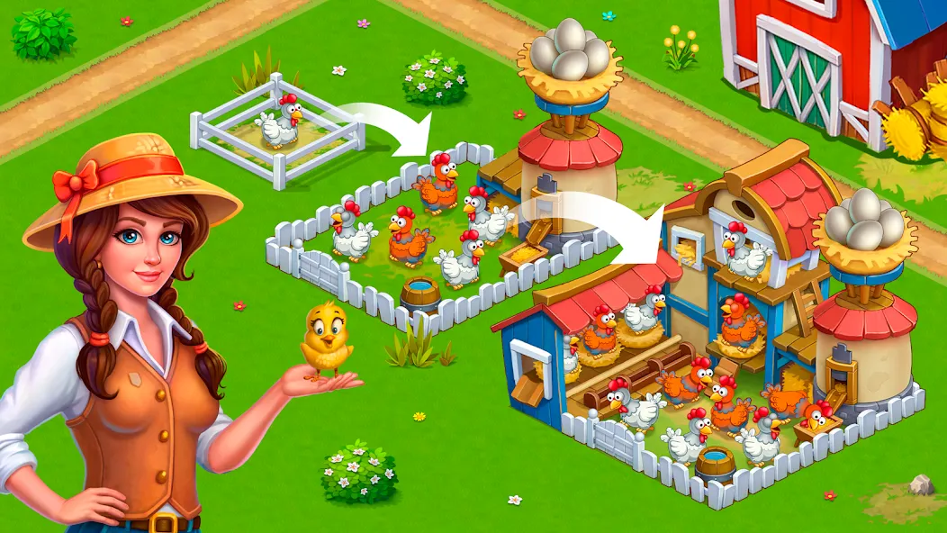 Idle Farmer: Mine Game [MOD: безлимитные деньги и ресурсы] Screenshot 2
