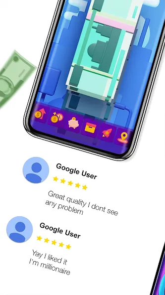 Money cash clicker [MOD: много денег без рекламы] Screenshot 2
