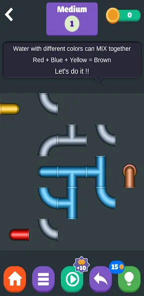 Color Plumber [MOD: без рекламы и все уровни открыты] Screenshot 2