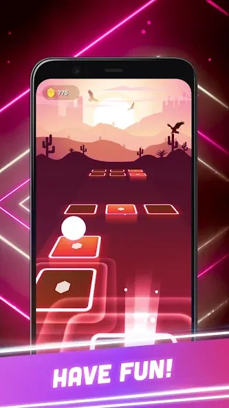 Hop Tiles 3D: Hit music game [MOD: открыты все песни и уровни] Screenshot 4