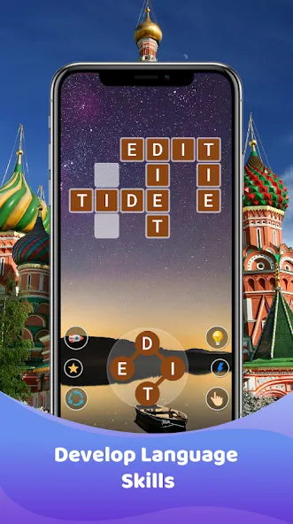 Word Game : Crossword [MOD: подсказки и уровни без ограничений] Screenshot 2