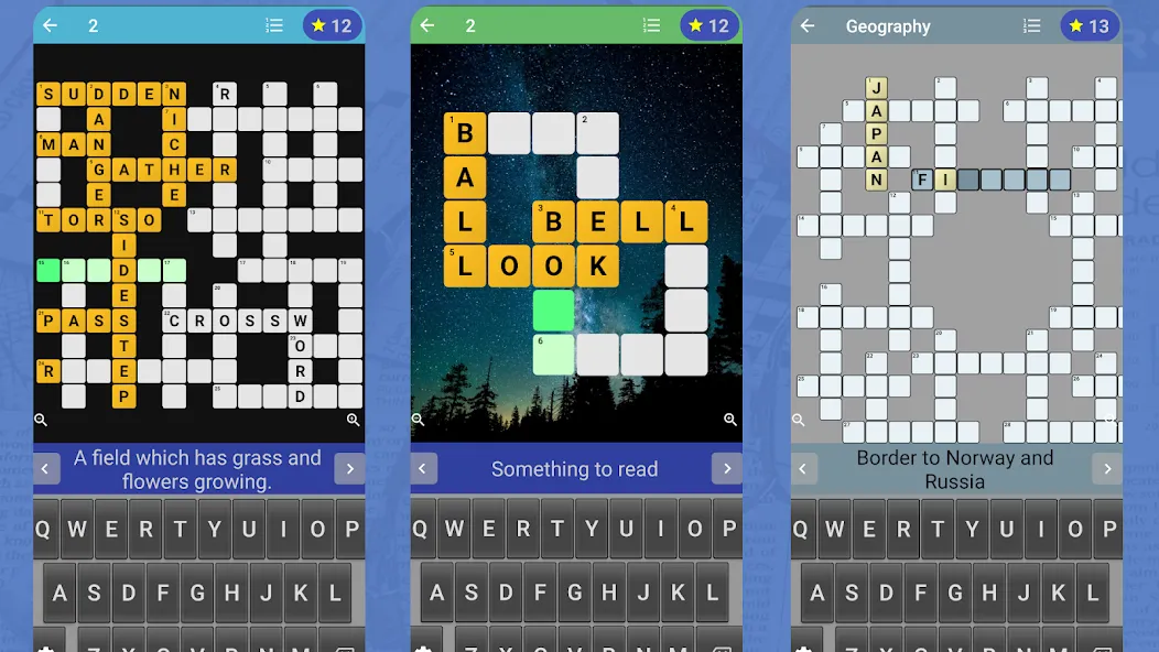 English Crossword puzzle [MOD: подсказки и уровни без ограничений] Screenshot 1