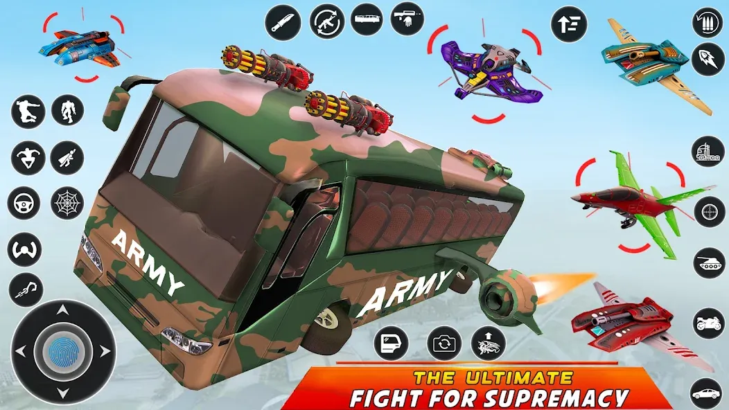 Army Bus Robot Car Game 3d [MOD: безлимитные деньги и все машины открыты] Screenshot 5