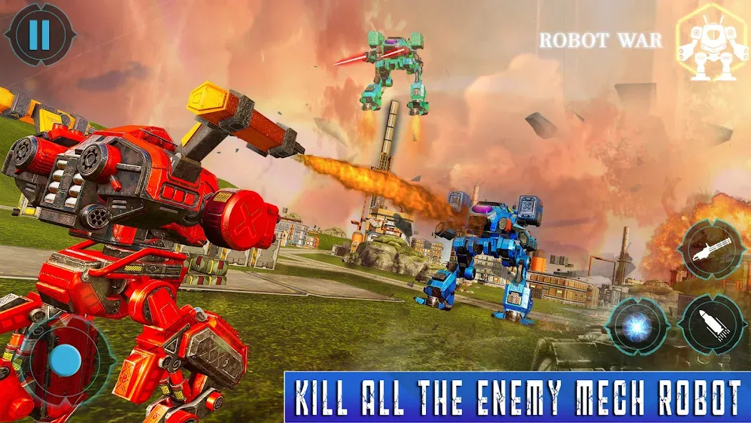 Spider Mech Wars - Robot Game [MOD: безлимитные деньги и мощные роботы] Screenshot 1