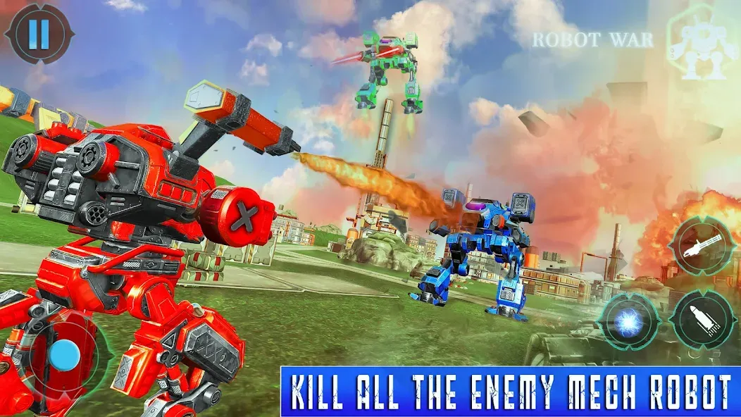 Spider Mech Wars - Robot Game [MOD: безлимитные деньги и мощные роботы] Screenshot 2