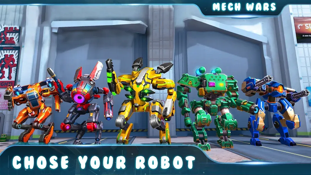 Spider Mech Wars - Robot Game [MOD: безлимитные деньги и мощные роботы] Screenshot 3