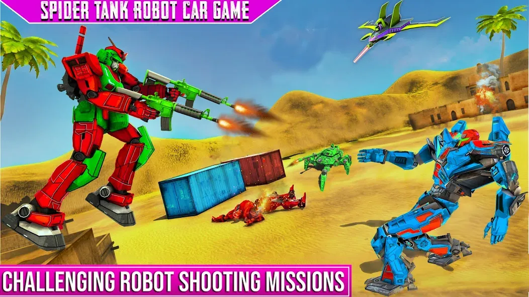 Spider Mech Wars - Robot Game [MOD: безлимитные деньги и мощные роботы] Screenshot 4